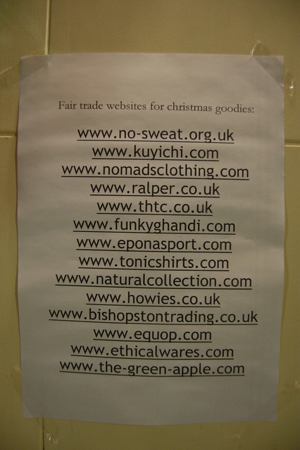 Fair trade web sites