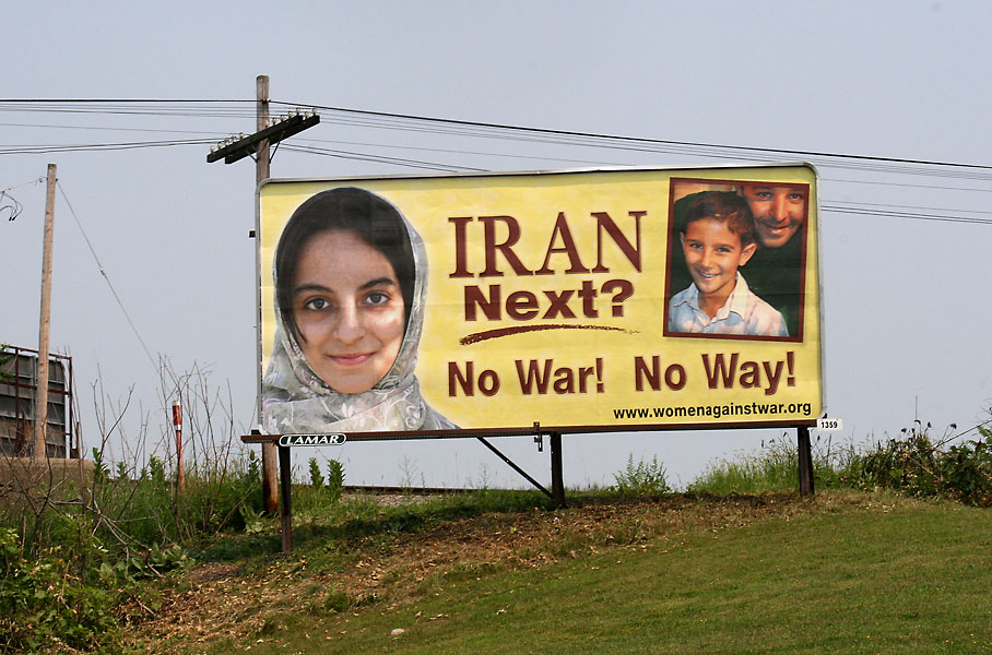 Women Against War's billboard displayed in Albany, New York (April-June 2008)