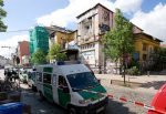 police raid at "rote flora" hamburg