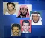 The five alleged co-conspirators in the 9/11 attacks.