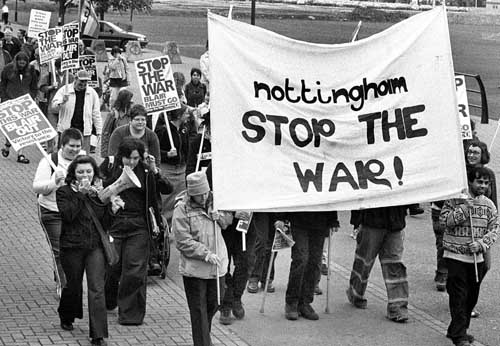 Nottingham had it's Mayday - Stop the War demo on Saturday.