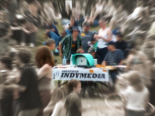 Sheffield Indymedia stall
