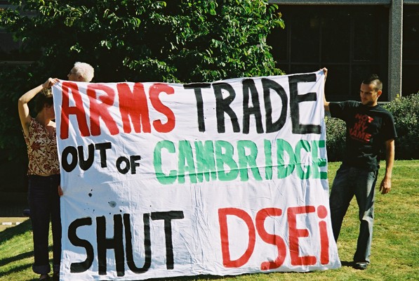 The banner in close-up