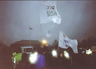 The stars and stripes fly over Yorkshire.