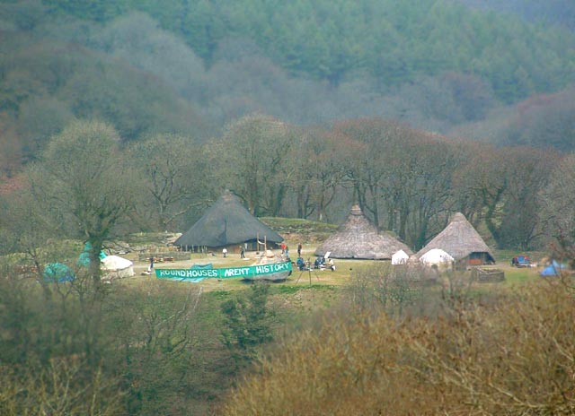 The occupied site at Castell Henllys provides a nice base for the weekend