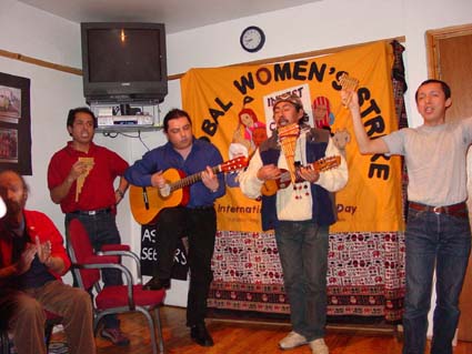 Musicians from Argentina, Venezuela & Peru at Reception