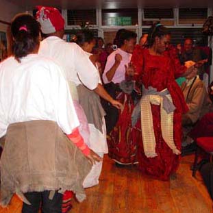 Dancers from the All African Women's Group at Reception