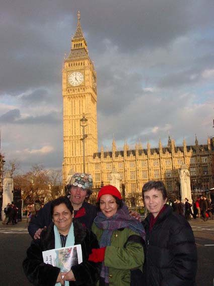 With Brian Haw in Parliament Square