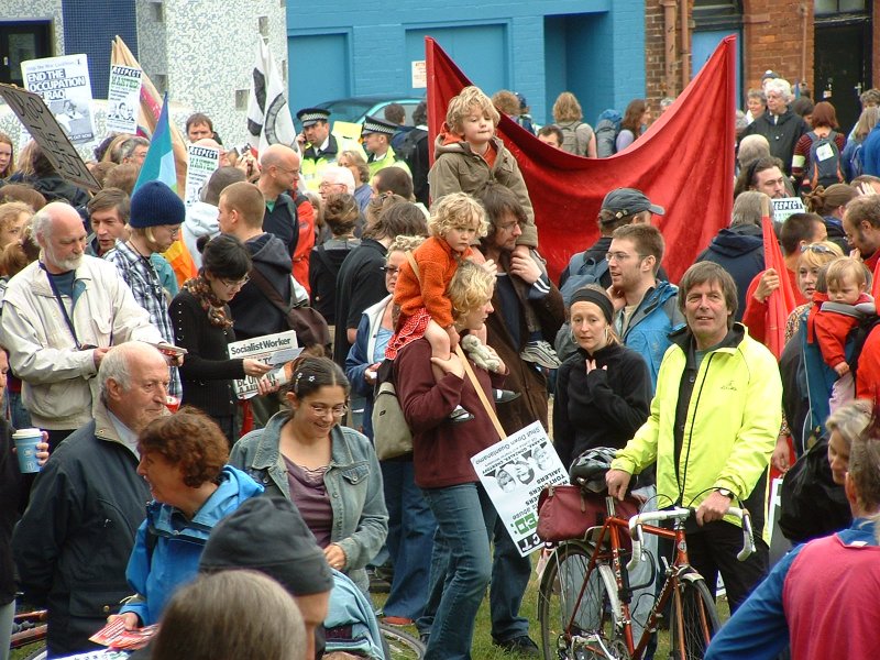 Assembling on Devonshire Green