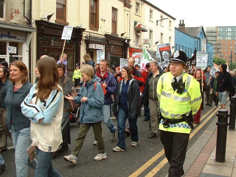 Marching down Division Street