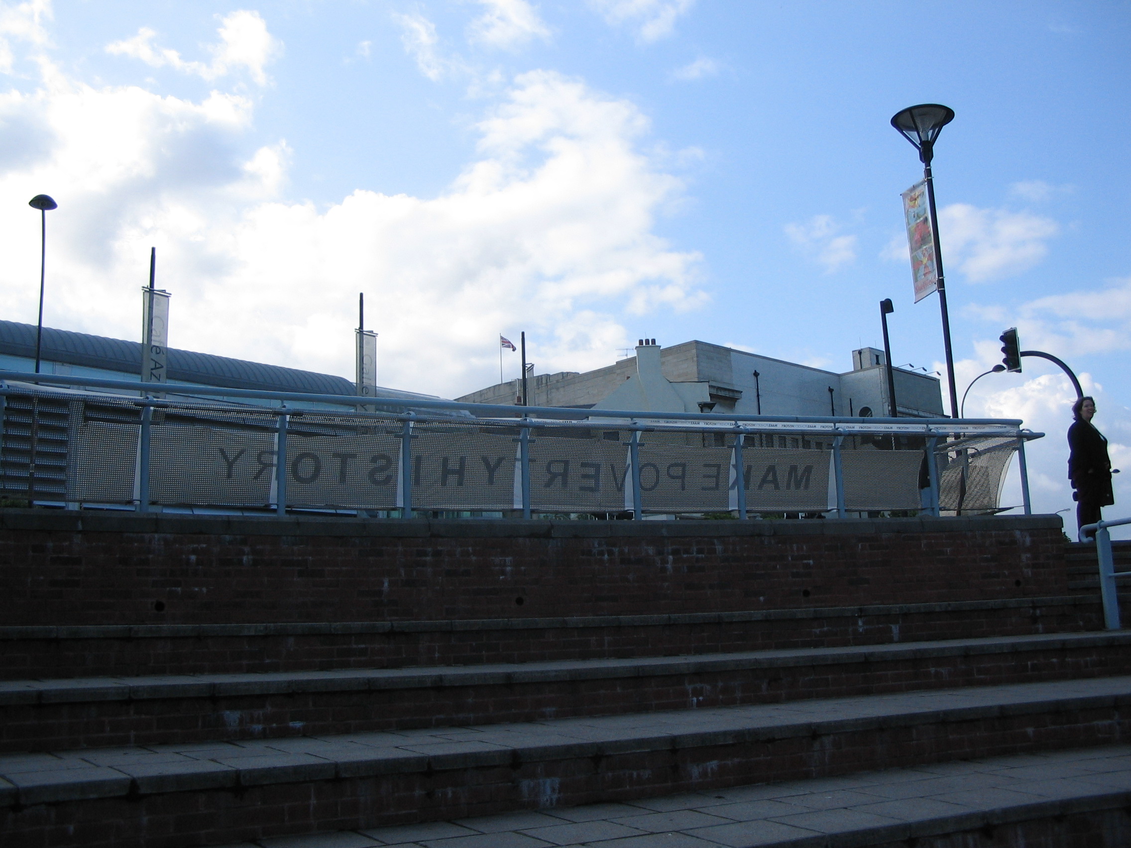 rear view showing how close it was to winter gardens