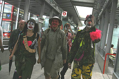 clown army in cannin town