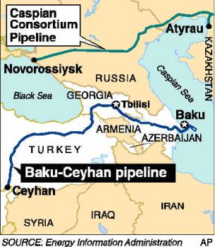 BTC Pipeline Route