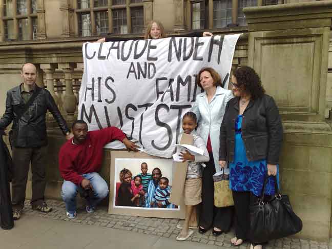 Outside Sheffield Town Hall