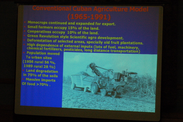 Conventional Cuban Agriculture Model 1965-1991