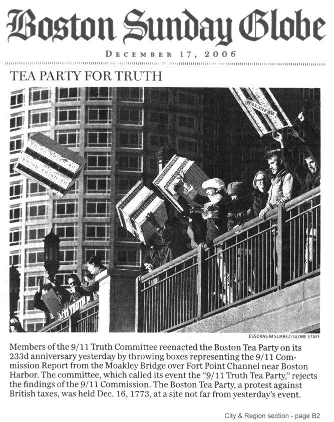 9/11 Truth activists in Boston reject the findings of the 9/11 Commission (2006)