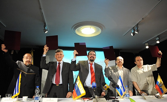 Ambassadors of five ALBA member states met in Tehran on July 14, 2010