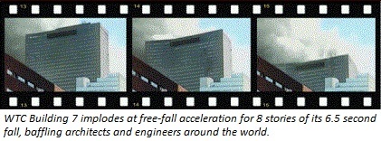 WTC Building 7 implodes at free-fall acceleration