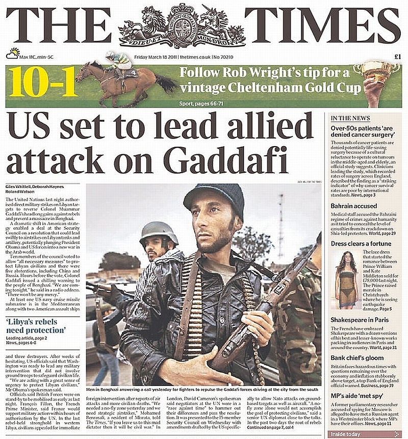 The Times, 18 March 2011