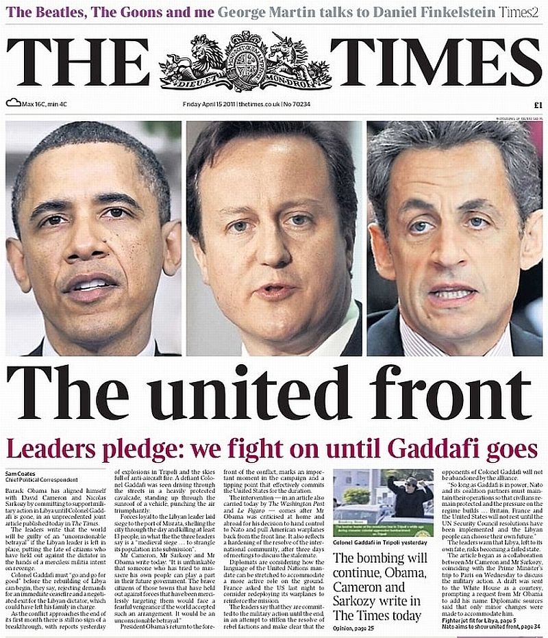 The Times, 15 April 2011