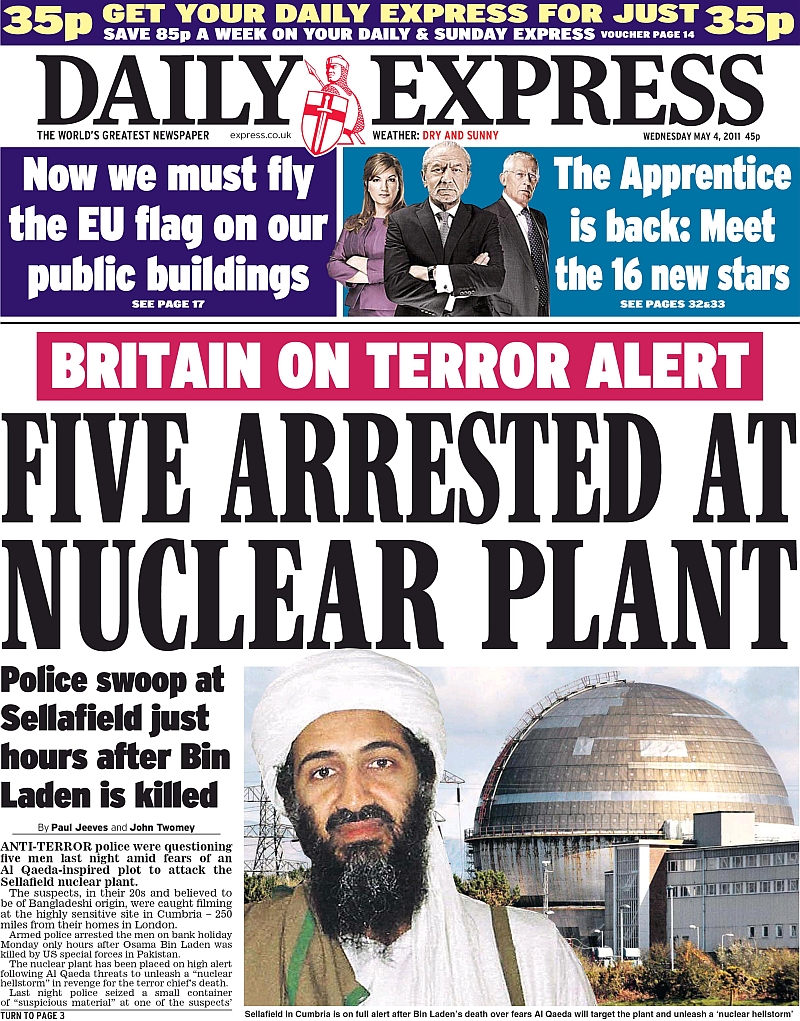 Daily Express, 4 May 2011