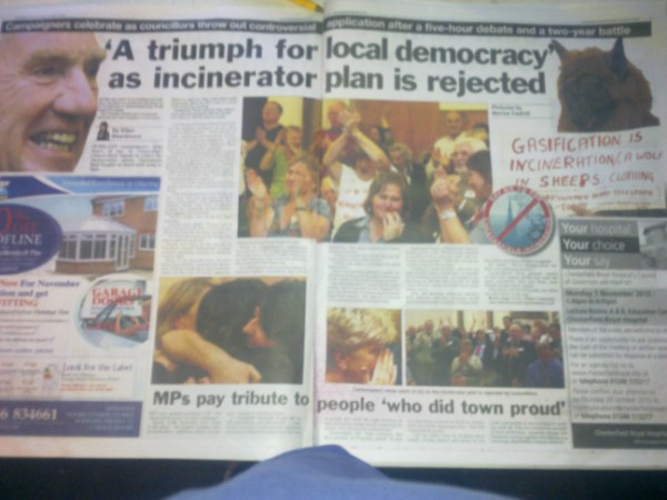 chesterfield incinerator victory