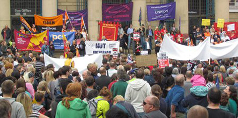 Rally in Sheffield
