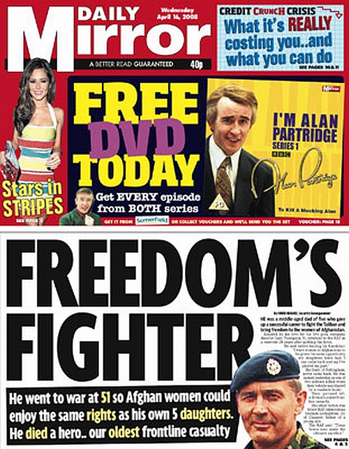 Daily Mirror, 16 April 2008