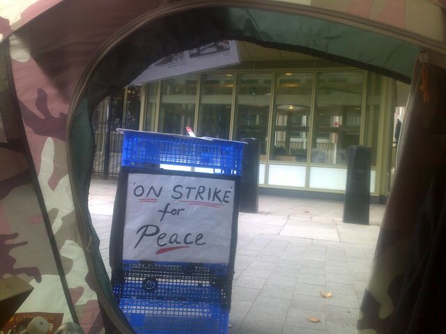 Peace Strike outside the US Embassy UK London.