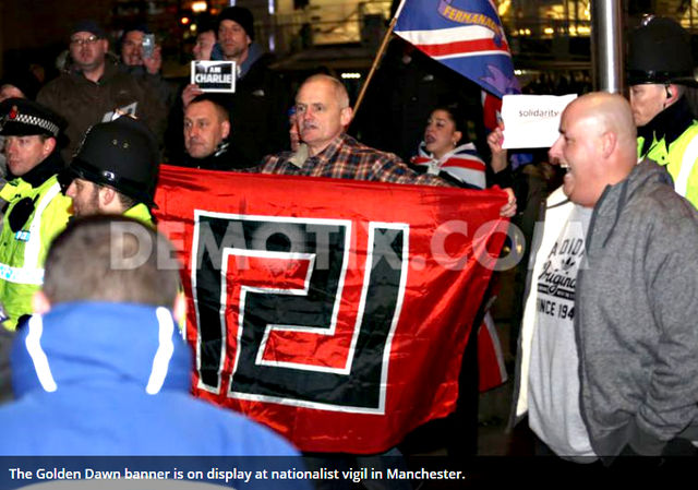 UK Pegida supporting violently anti-Jewish Golden Dawn