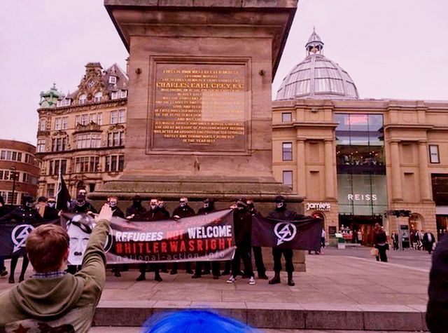 Nazis Encouring Kids To Salute In Newcastle